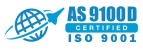 AS9100D, ISO 9001:2015 Certified